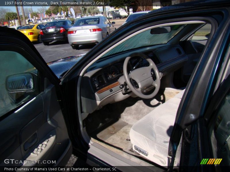 Dark Tourmaline Metallic / Gray 1997 Ford Crown Victoria