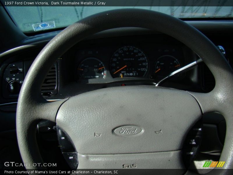 Dark Tourmaline Metallic / Gray 1997 Ford Crown Victoria