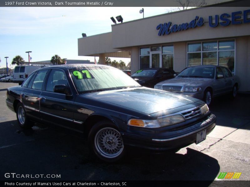 Dark Tourmaline Metallic / Gray 1997 Ford Crown Victoria