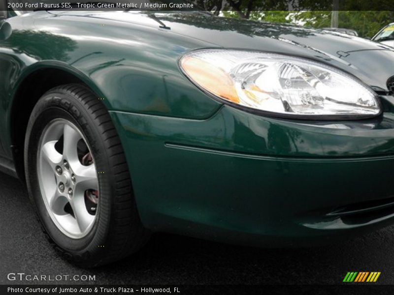 Tropic Green Metallic / Medium Graphite 2000 Ford Taurus SES