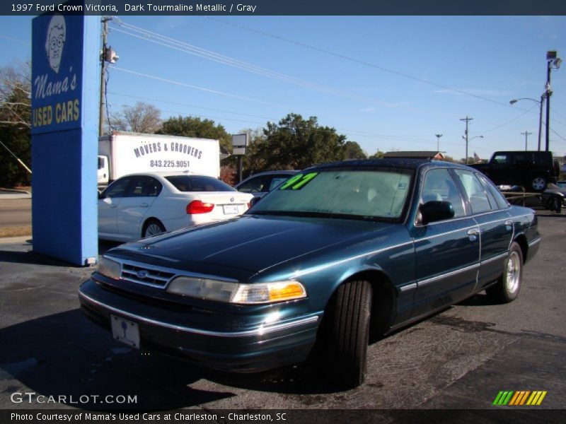 Dark Tourmaline Metallic / Gray 1997 Ford Crown Victoria
