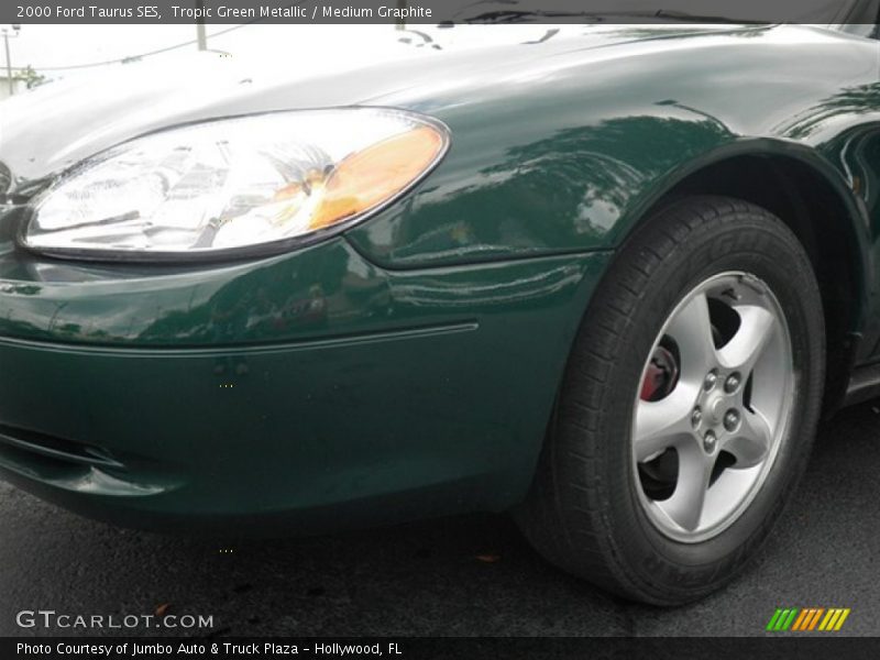 Tropic Green Metallic / Medium Graphite 2000 Ford Taurus SES