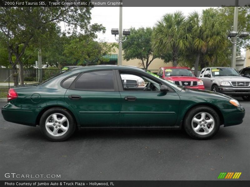 Tropic Green Metallic / Medium Graphite 2000 Ford Taurus SES