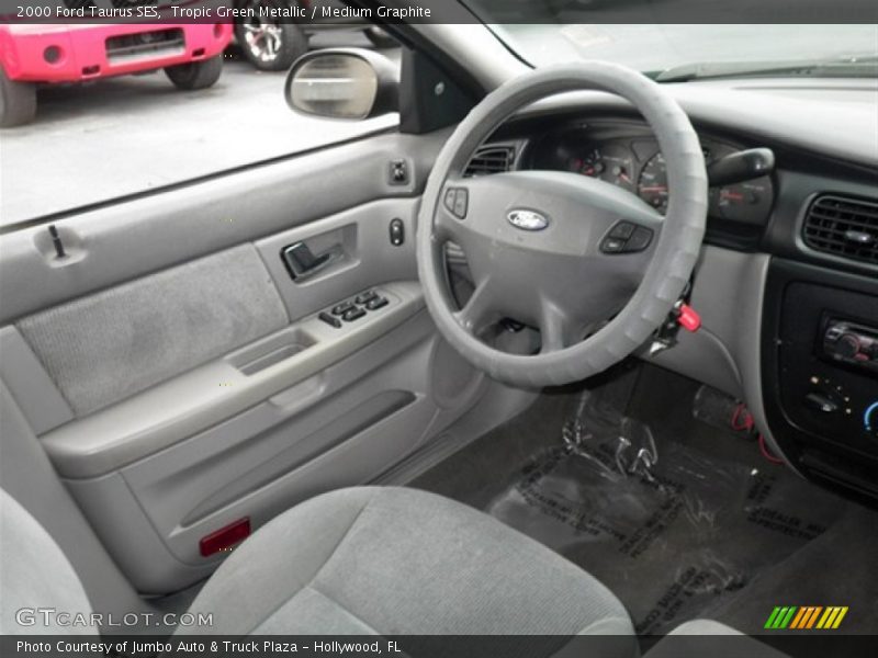 Tropic Green Metallic / Medium Graphite 2000 Ford Taurus SES