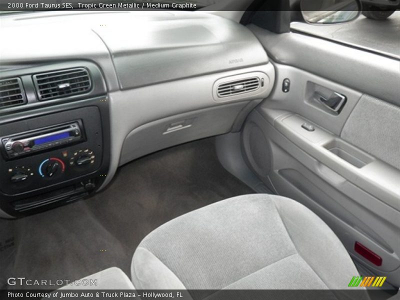 Tropic Green Metallic / Medium Graphite 2000 Ford Taurus SES