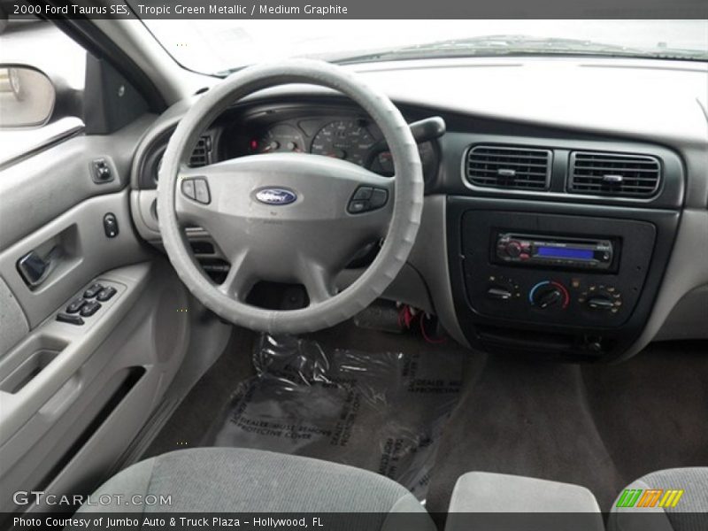 Tropic Green Metallic / Medium Graphite 2000 Ford Taurus SES