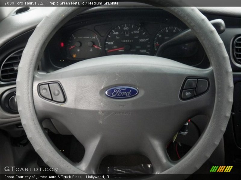 Tropic Green Metallic / Medium Graphite 2000 Ford Taurus SES