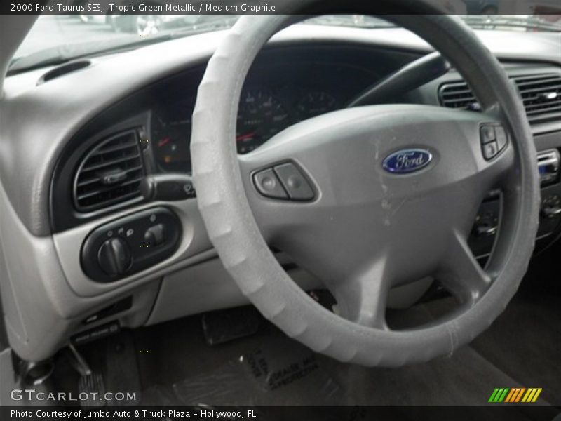 Tropic Green Metallic / Medium Graphite 2000 Ford Taurus SES