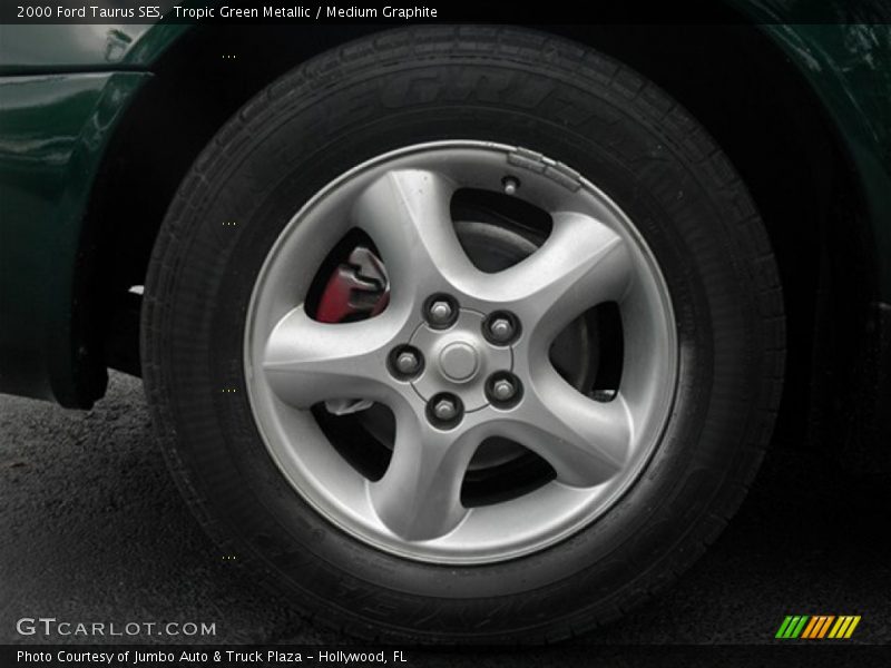 Tropic Green Metallic / Medium Graphite 2000 Ford Taurus SES