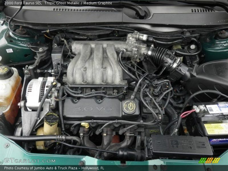 Tropic Green Metallic / Medium Graphite 2000 Ford Taurus SES