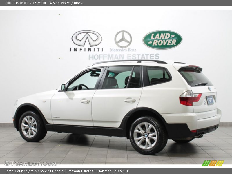 Alpine White / Black 2009 BMW X3 xDrive30i