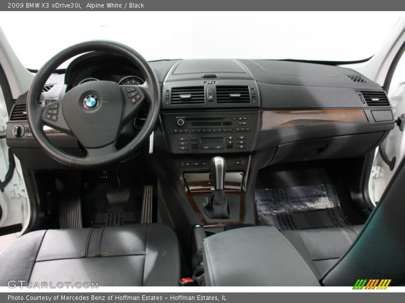 Alpine White / Black 2009 BMW X3 xDrive30i