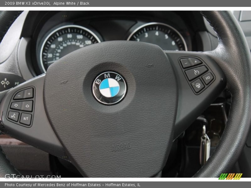Alpine White / Black 2009 BMW X3 xDrive30i
