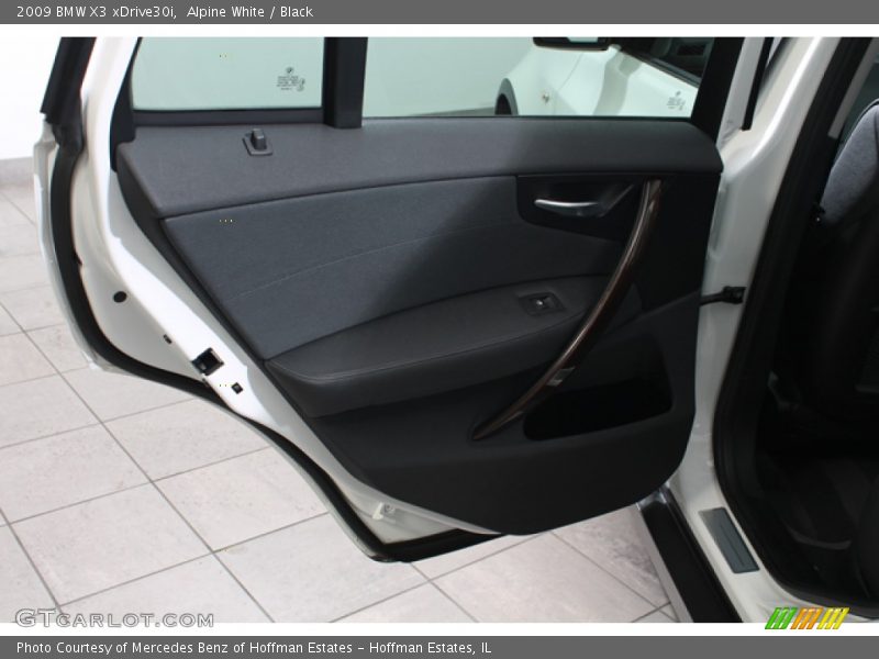 Alpine White / Black 2009 BMW X3 xDrive30i