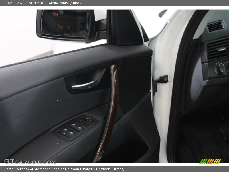 Alpine White / Black 2009 BMW X3 xDrive30i