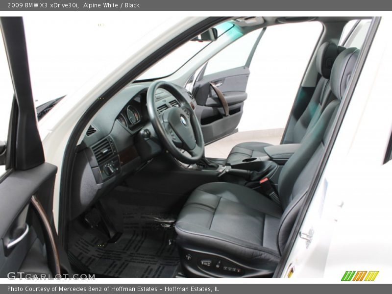 Alpine White / Black 2009 BMW X3 xDrive30i