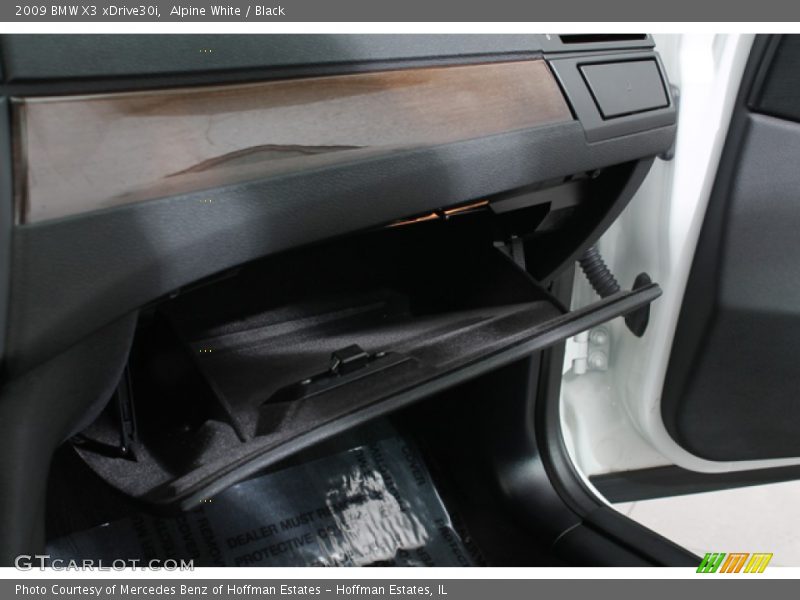 Alpine White / Black 2009 BMW X3 xDrive30i