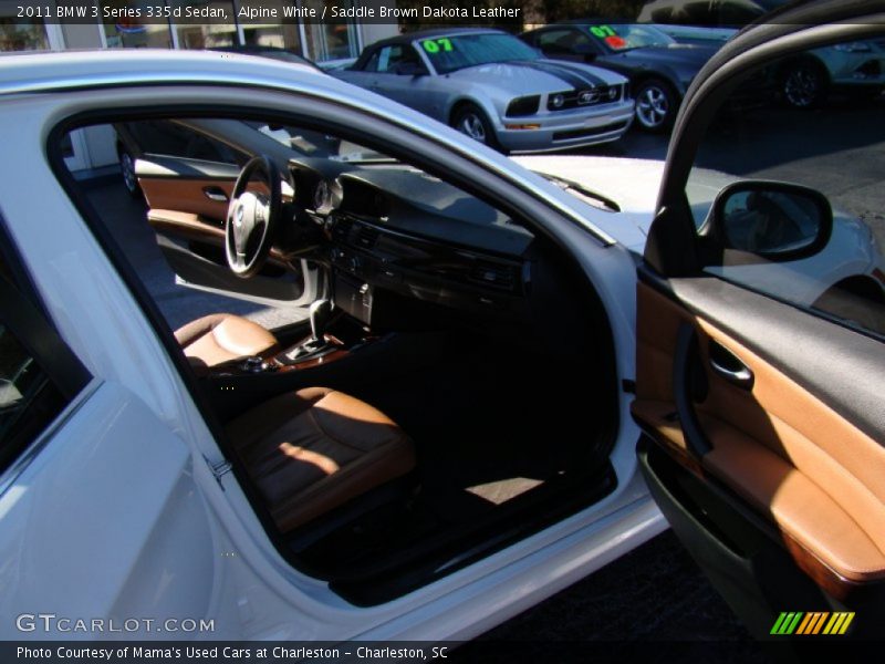 Alpine White / Saddle Brown Dakota Leather 2011 BMW 3 Series 335d Sedan