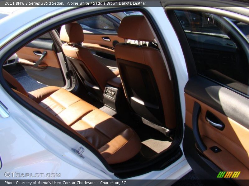 Alpine White / Saddle Brown Dakota Leather 2011 BMW 3 Series 335d Sedan