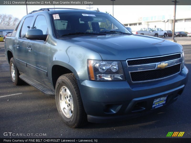 Blue Granite Metallic / Ebony 2011 Chevrolet Avalanche LS 4x4