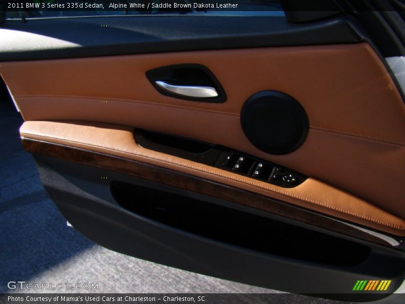 Alpine White / Saddle Brown Dakota Leather 2011 BMW 3 Series 335d Sedan