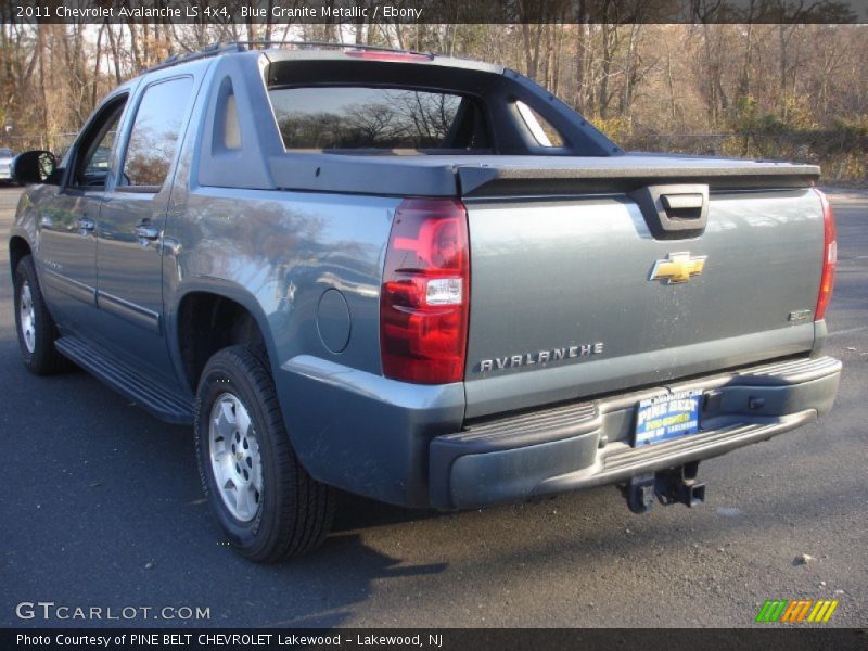 Blue Granite Metallic / Ebony 2011 Chevrolet Avalanche LS 4x4
