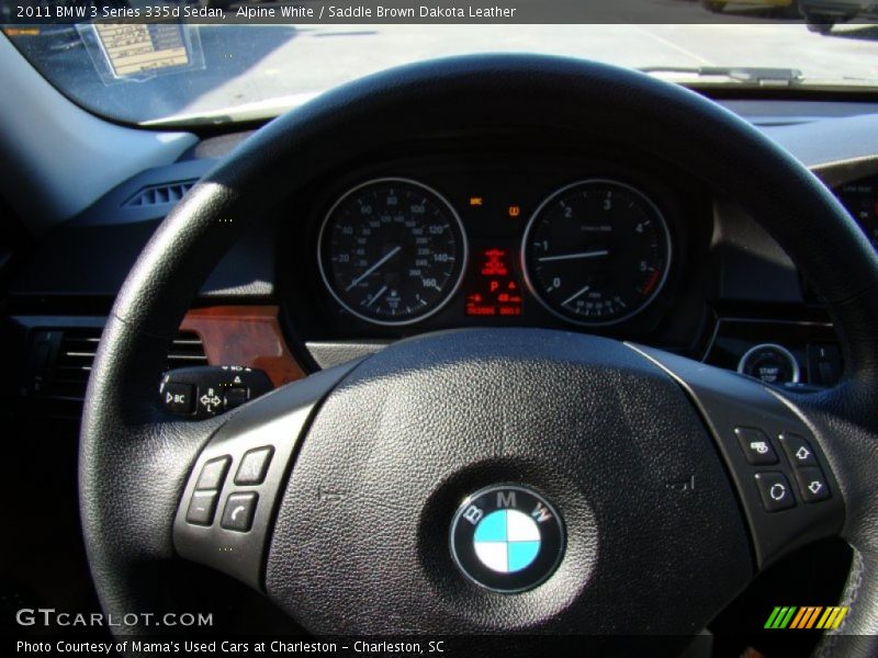Alpine White / Saddle Brown Dakota Leather 2011 BMW 3 Series 335d Sedan