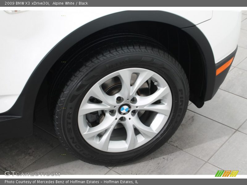 Alpine White / Black 2009 BMW X3 xDrive30i