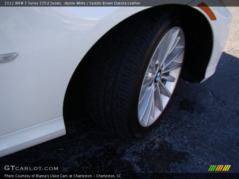 Alpine White / Saddle Brown Dakota Leather 2011 BMW 3 Series 335d Sedan
