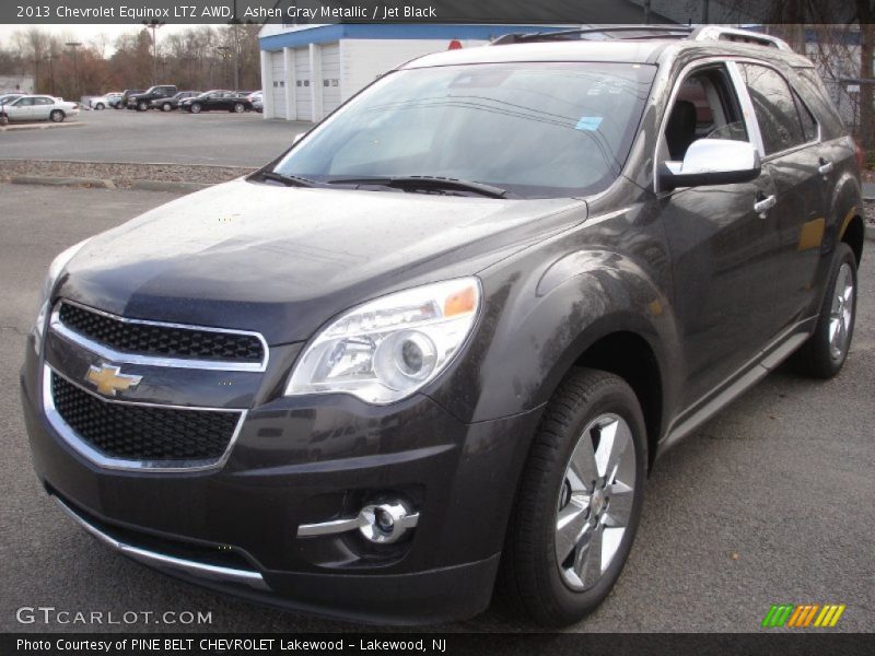 Ashen Gray Metallic / Jet Black 2013 Chevrolet Equinox LTZ AWD