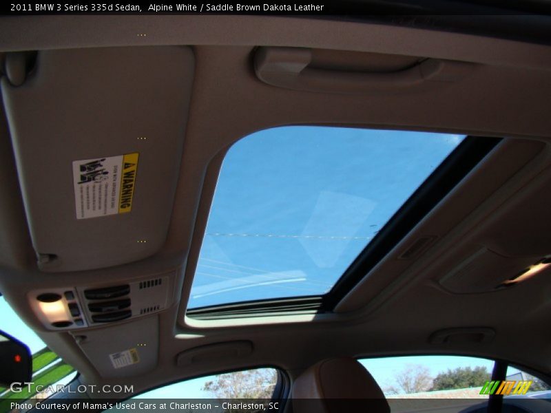 Alpine White / Saddle Brown Dakota Leather 2011 BMW 3 Series 335d Sedan