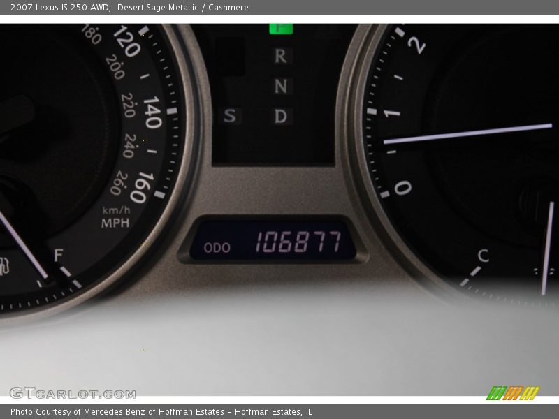Desert Sage Metallic / Cashmere 2007 Lexus IS 250 AWD