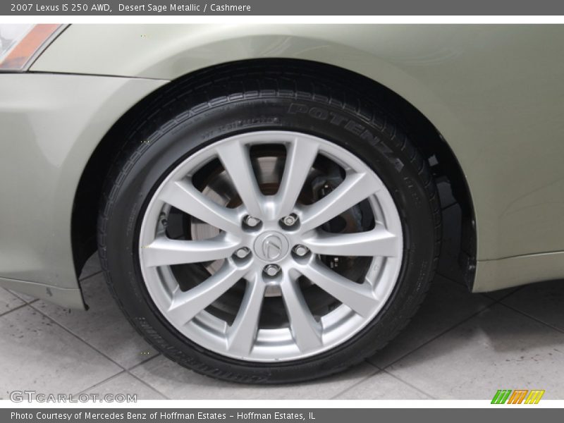Desert Sage Metallic / Cashmere 2007 Lexus IS 250 AWD