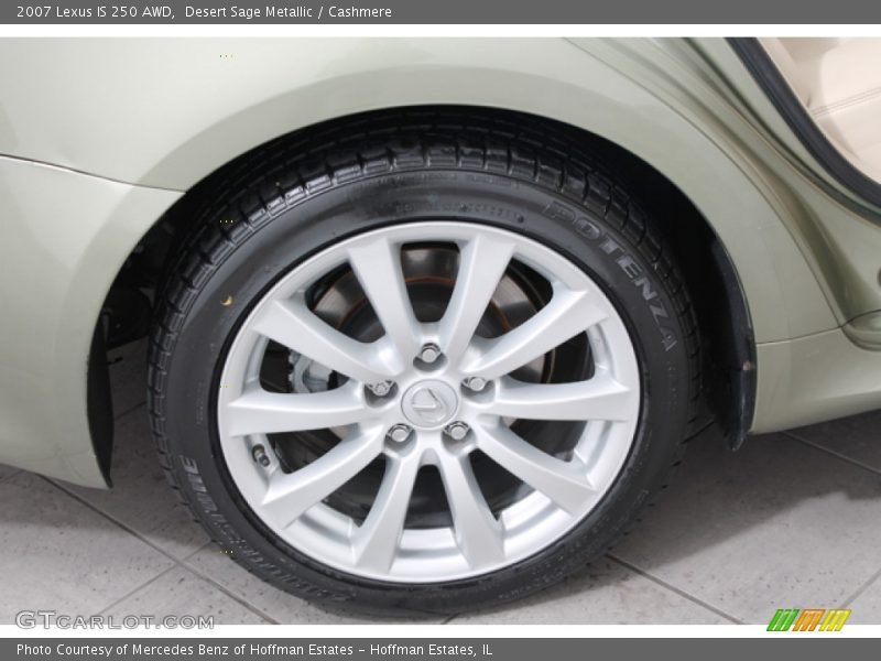 Desert Sage Metallic / Cashmere 2007 Lexus IS 250 AWD
