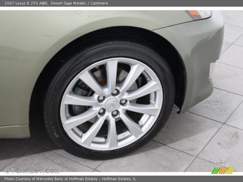 Desert Sage Metallic / Cashmere 2007 Lexus IS 250 AWD