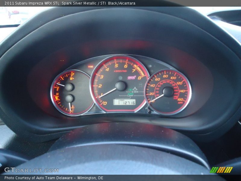Spark Silver Metallic / STI  Black/Alcantara 2011 Subaru Impreza WRX STi