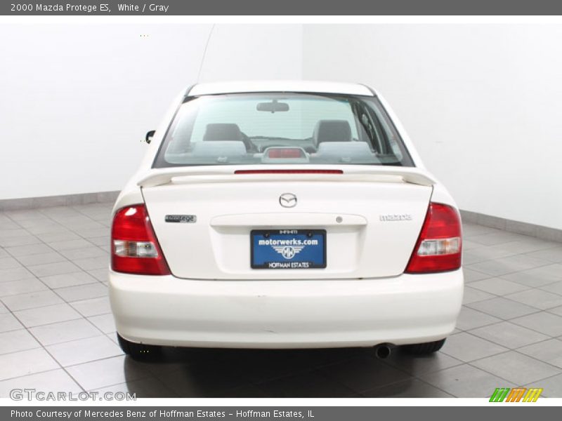 White / Gray 2000 Mazda Protege ES