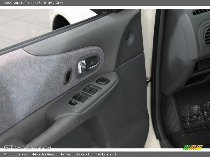 White / Gray 2000 Mazda Protege ES