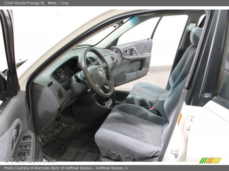 White / Gray 2000 Mazda Protege ES
