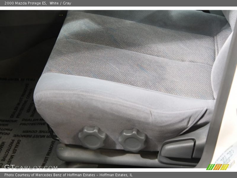 White / Gray 2000 Mazda Protege ES