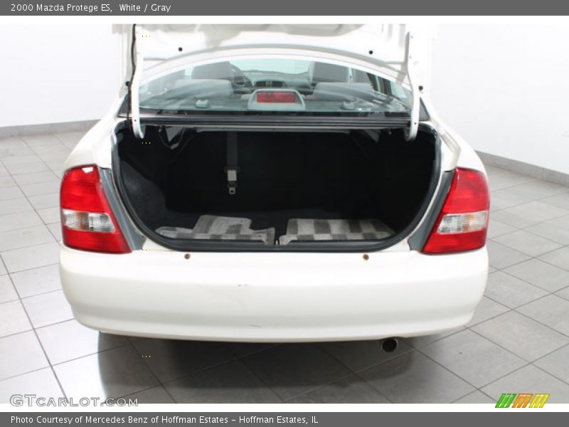 White / Gray 2000 Mazda Protege ES