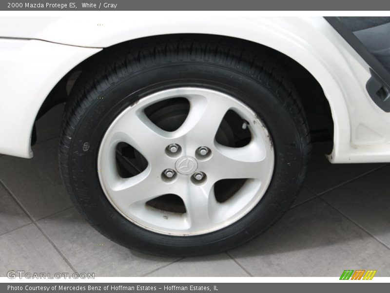 White / Gray 2000 Mazda Protege ES