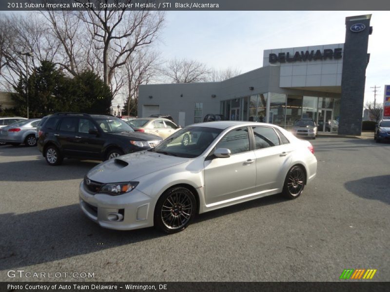 Spark Silver Metallic / STI  Black/Alcantara 2011 Subaru Impreza WRX STi