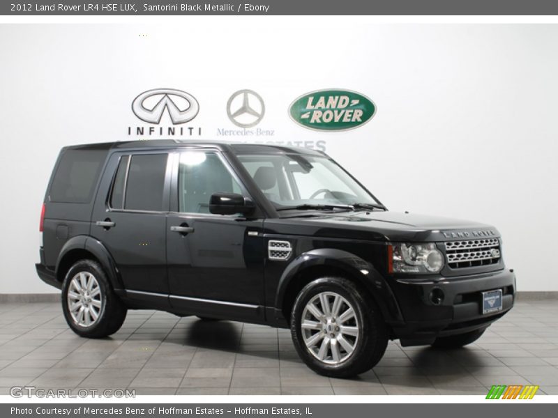 Santorini Black Metallic / Ebony 2012 Land Rover LR4 HSE LUX
