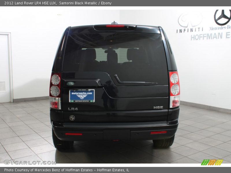 Santorini Black Metallic / Ebony 2012 Land Rover LR4 HSE LUX