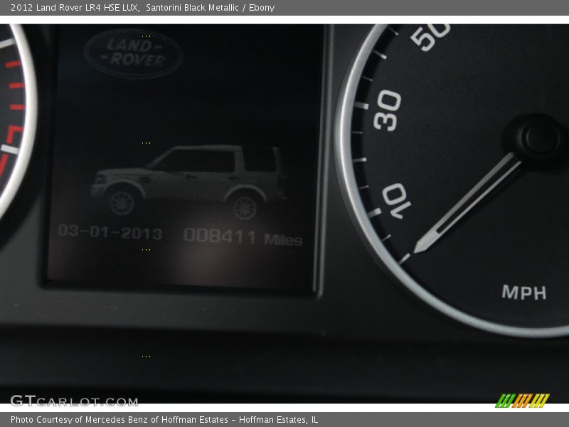 Santorini Black Metallic / Ebony 2012 Land Rover LR4 HSE LUX