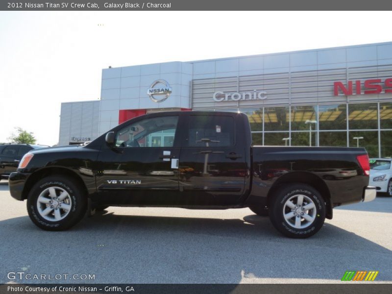 Galaxy Black / Charcoal 2012 Nissan Titan SV Crew Cab