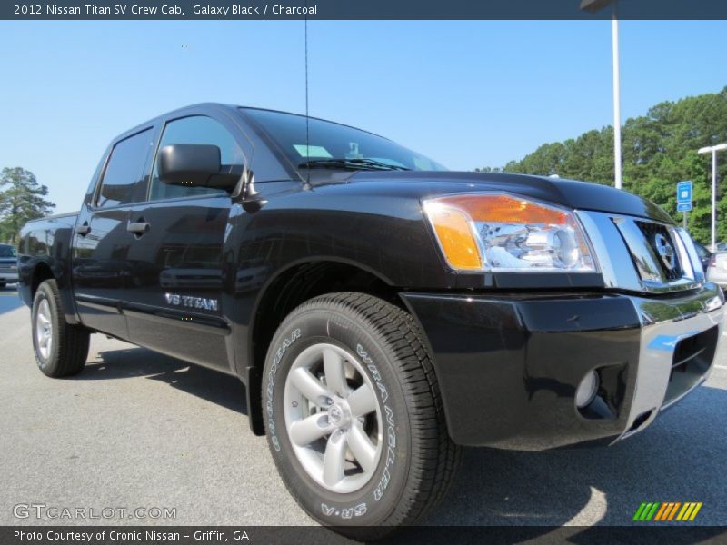 Galaxy Black / Charcoal 2012 Nissan Titan SV Crew Cab