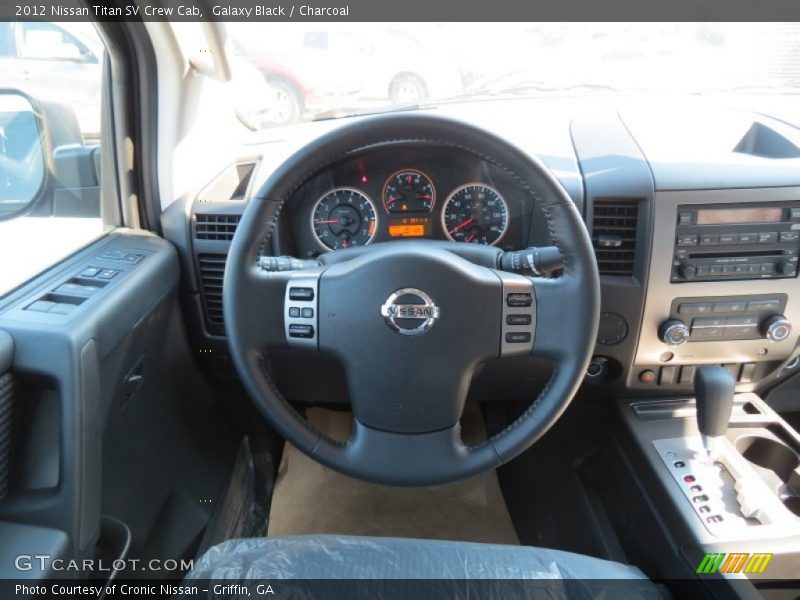 Galaxy Black / Charcoal 2012 Nissan Titan SV Crew Cab