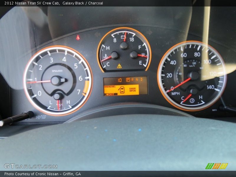Galaxy Black / Charcoal 2012 Nissan Titan SV Crew Cab